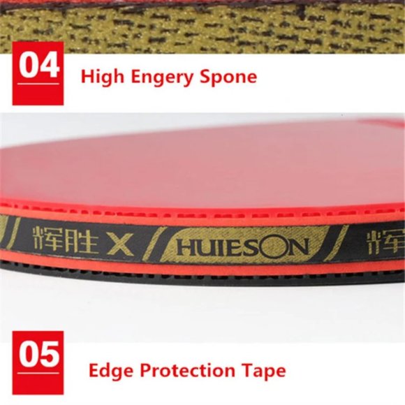 2pc Ping Pong Rackets Set 5 Star Offensive Table Tennis Racket with Fine Contr - Picture 14 of 15